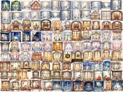 Christmas Windows Watercolor Clipart christmas clipart - Wonders Artist