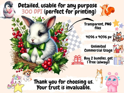 Christmas Woodland Animals Clipart christmas forest png - Wonders Artist
