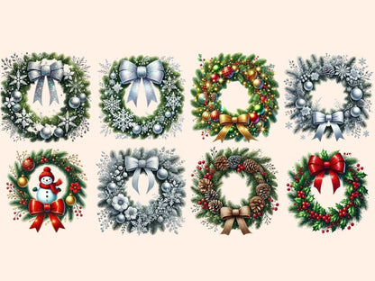 Christmas Wreaths Clipart Christmas clipart - Wonders Artist