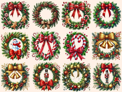 Christmas Wreaths Clipart Christmas clipart - Wonders Artist