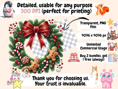 Christmas Wreaths Clipart Christmas clipart - Wonders Artist