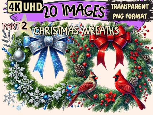 Christmas Wreaths (P2) Clipart christmas clipart - Wonders Artist