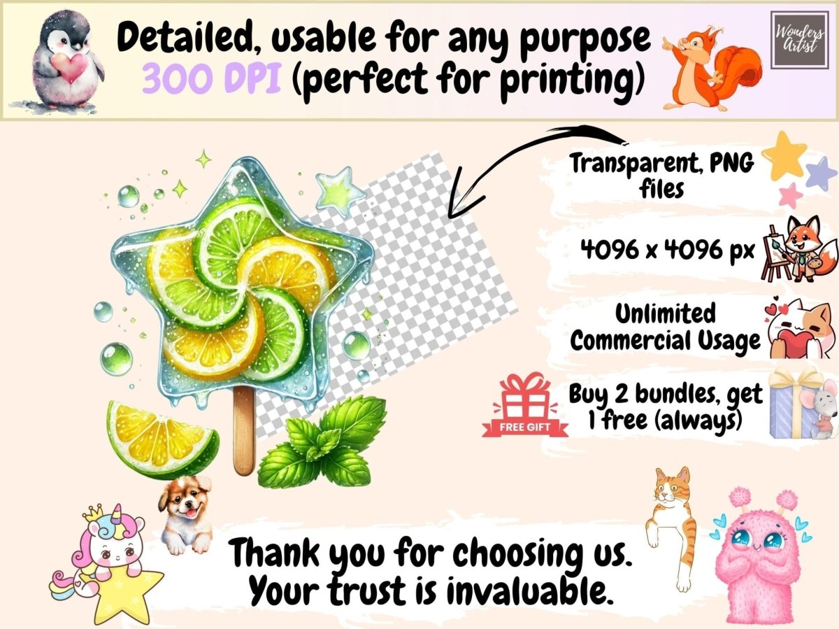 Citrus Pops Clipart citrus clipart citrus grpahics citrus images - WondersArtist