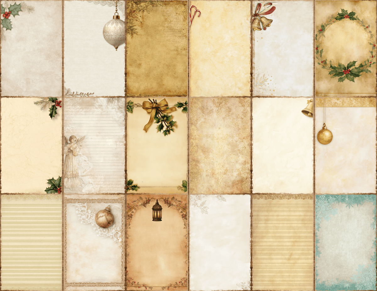 Classic Christmas Journal Pages All Bundles Journal Pages new bundles all - WondersArtist