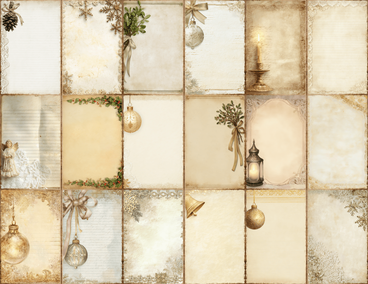 Classic Christmas Journal Pages All Bundles Journal Pages new bundles all - WondersArtist