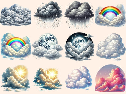 Clouds Clipart atmospheric icons - Wonders Artist