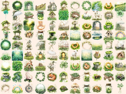 Clover Fields Watercolor Clipart Clover Clipart - Wonders Artist