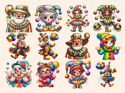 Clowns Clipart cartoon clowns - Wonders Artist