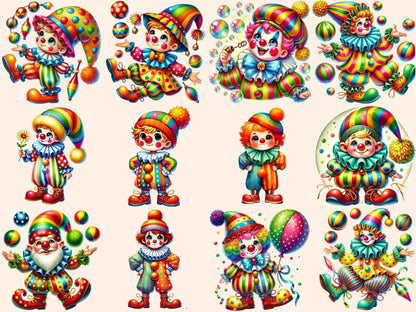 Clowns (P2) Clipart Carnival Clown - Wonders Artist