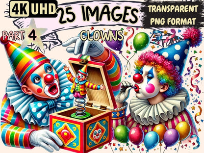 Clowns (P4) Clipart Carnival Clown - Wonders Artist