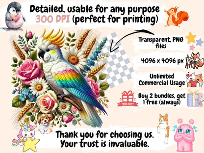 Cockatoo (P2) Clipart bird clipart - Wonders Artist