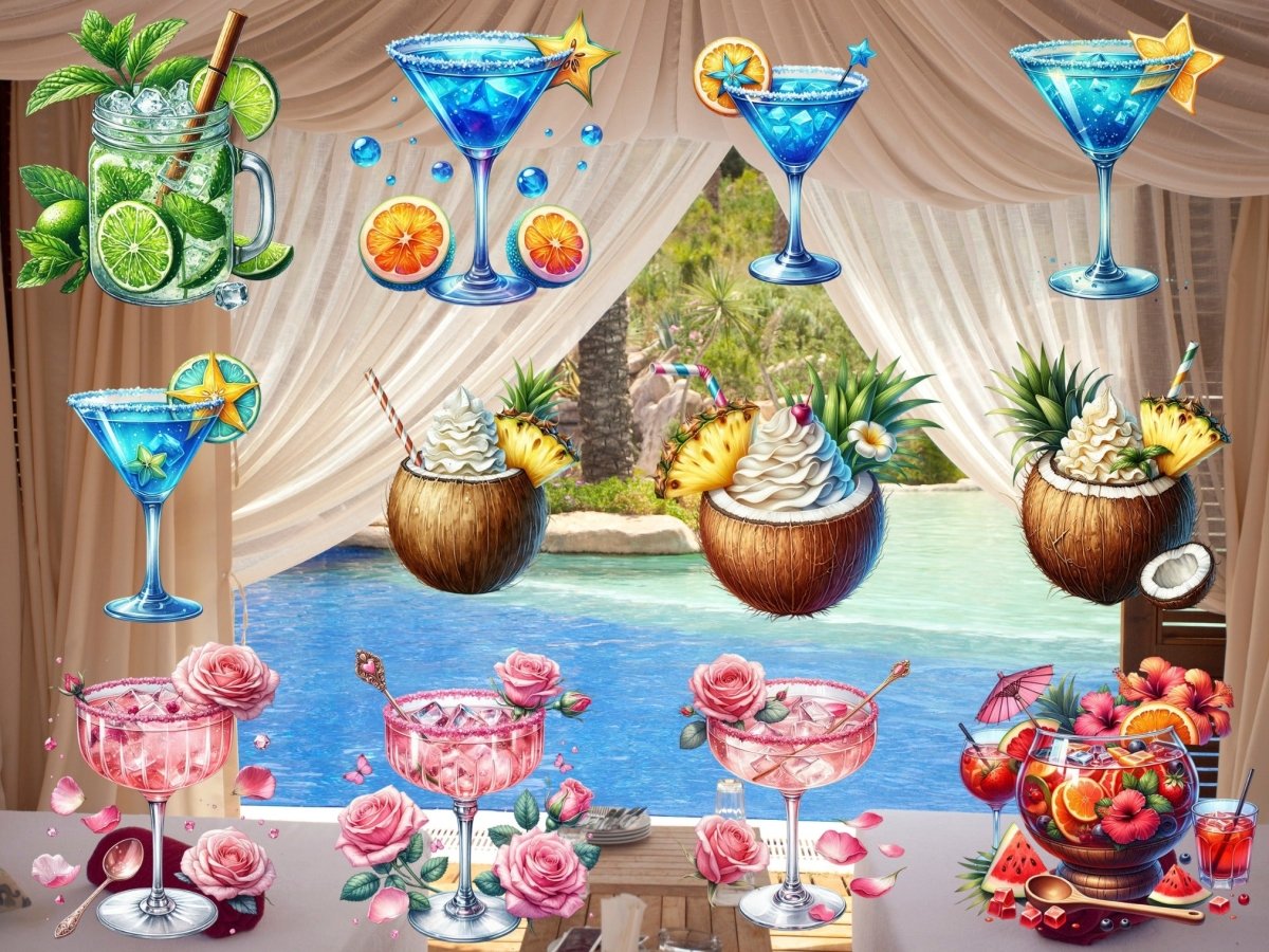 Cocktail Cabana Clipart (LIMITOVANÁ EDICE) image 11