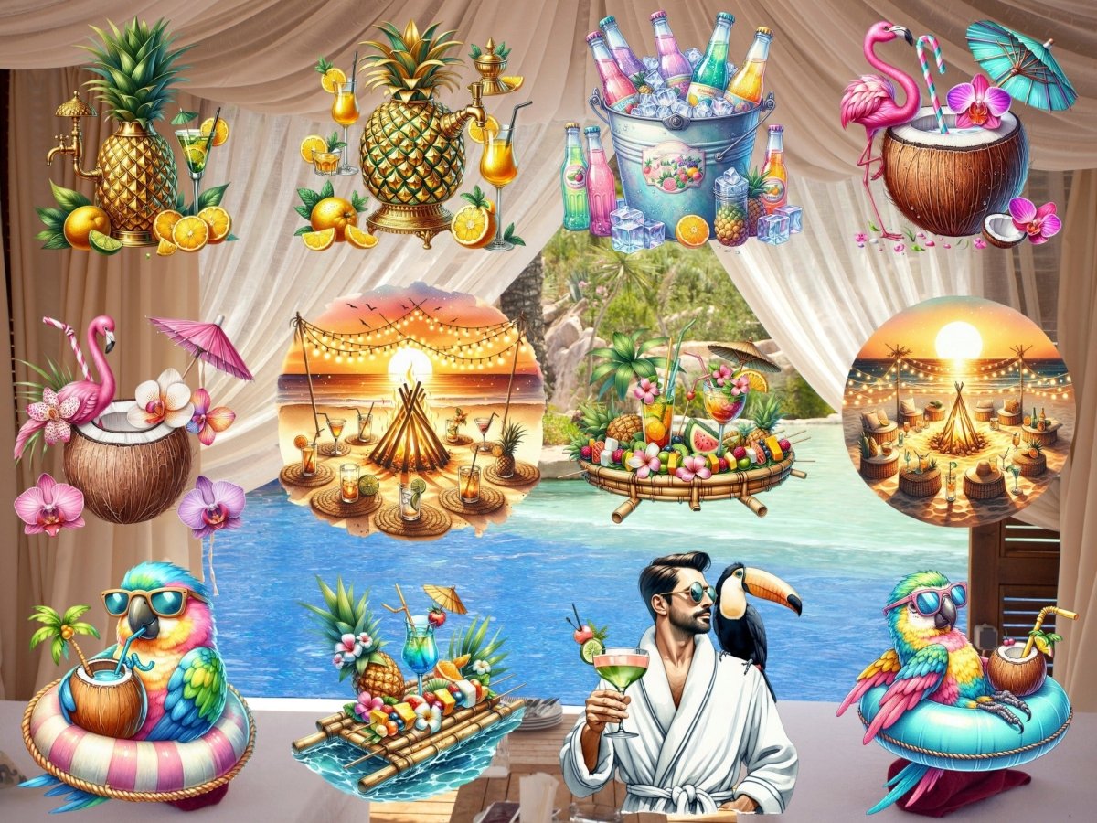 Cocktail Cabana Clipart (LIMITOVANÁ EDICE) image 7
