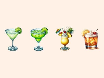 Cocktails Clipart alcohol clipart - Wonders Artist