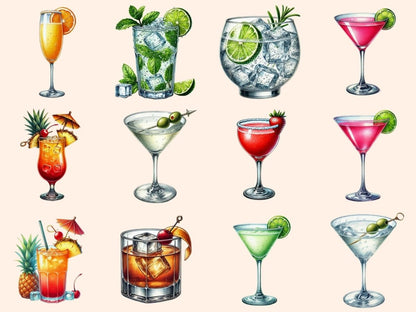 Cocktails Clipart alcohol clipart - Wonders Artist