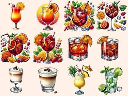 Cocktails Clipart alcohol clipart - Wonders Artist