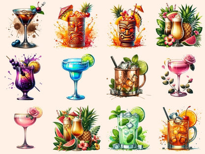 Cocktails (P4) Clipart cocktail clipart - Wonders Artist