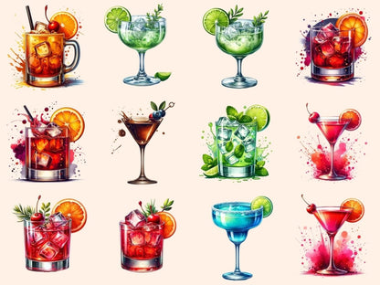 Cocktails (P4) Clipart cocktail clipart - Wonders Artist