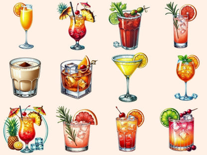 Cocktails (P3) Clipart alcohol clipart - Wonders Artist