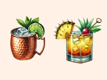 Cocktails (P3) Clipart alcohol clipart - Wonders Artist