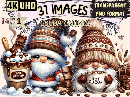 Cocoa Gnomes Clipart cartoon gnomes - Wonders Artist