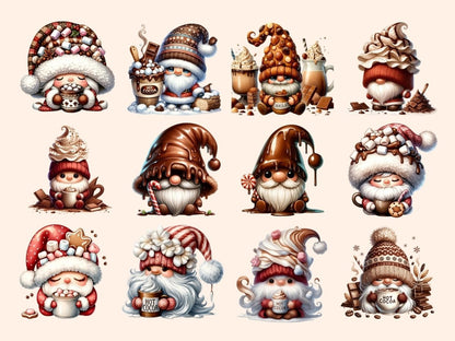 Cocoa Gnomes Clipart cartoon gnomes - Wonders Artist