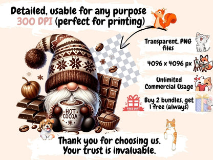 Cocoa Gnomes Clipart cartoon gnomes - Wonders Artist
