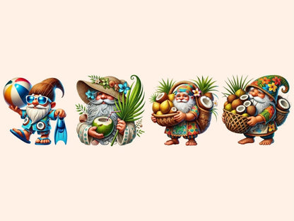 Coconut Gnomes Clipart beach gnome clipart - Wonders Artist