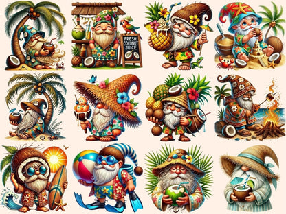 Coconut Gnomes Clipart beach gnome clipart - Wonders Artist