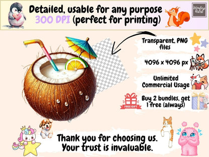 Coconut Shells Clipart beach clipart beach coconut png coconut clipart - WondersArtist