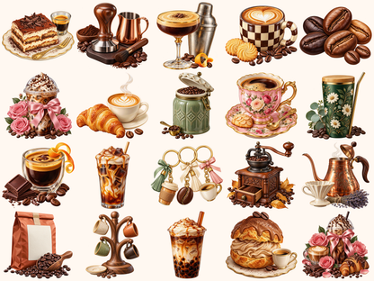 Coffee Clipart — preview grid 5