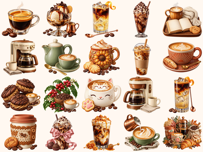 Coffee Clipart — preview grid 8