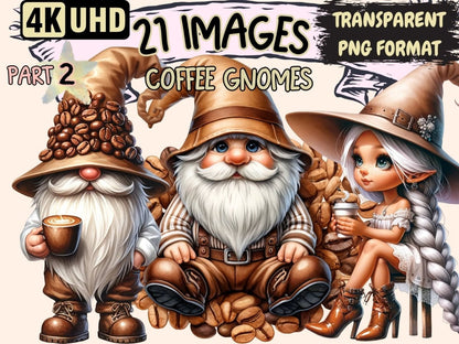 Coffee Gnomes (P2) Clipart cafe gnome clipart - Wonders Artist