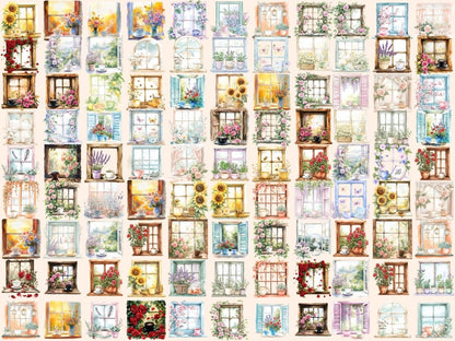 Coffee Windows Watercolor Clipart Cafe Window Art - Wonders Artist