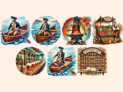 Colonial Clipart Classic Colonial Art - Wonders Artist