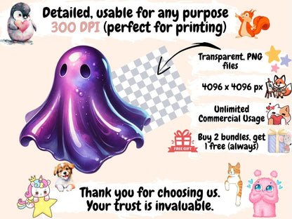 Colored Ghosts Clipart Colored Ghosts - Wonders Artist