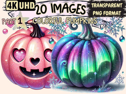Colorful Pumpkins Clipart Autumn Pumpkins - Wonders Artist