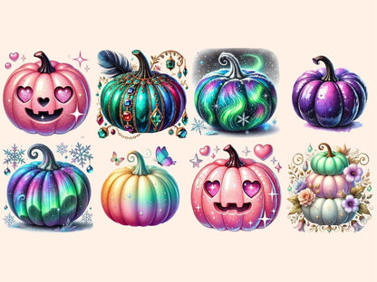 Colorful Pumpkins Clipart Autumn Pumpkins - Wonders Artist