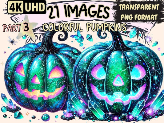 Colorful Pumpkins (P3) Clipart Autumn Pumpkins - Wonders Artist