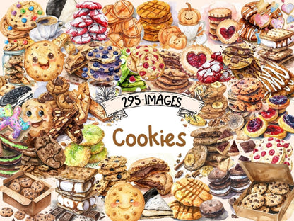 Cookies Watercolor Clipart cookie clipart - Wonders Artist