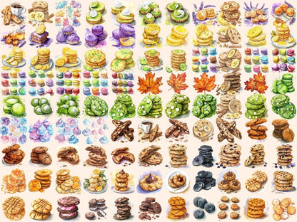 Cookies Watercolor Clipart cookie clipart - Wonders Artist