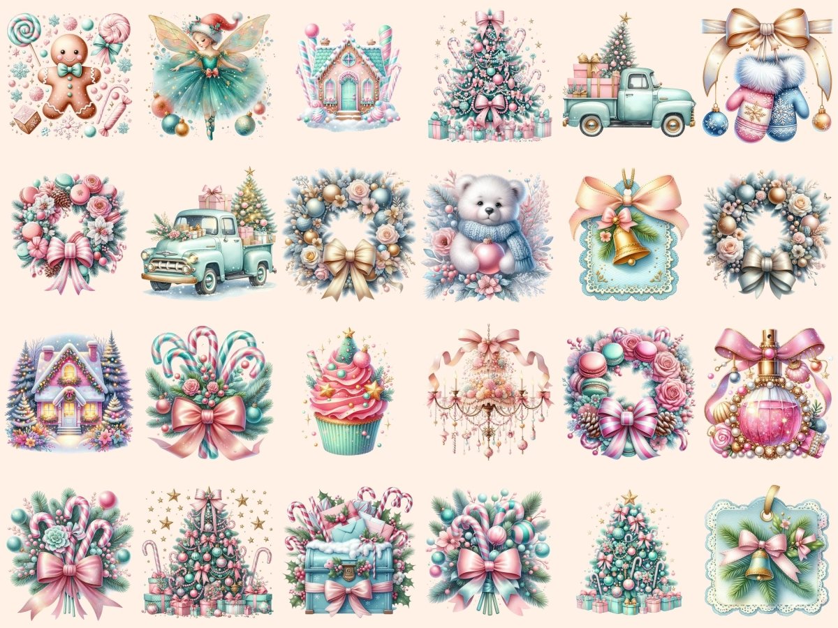 Coquette Christmas Clipart christmas clipart christmas designs christmas digitals - WondersArtist