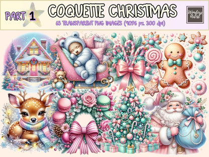 Coquette Christmas Clipart christmas clipart christmas designs christmas digitals - WondersArtist