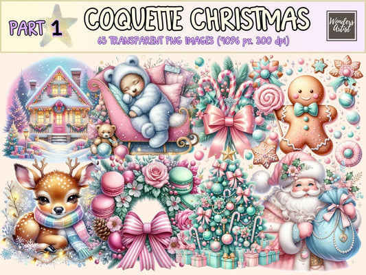 Coquette Christmas Clipart christmas clipart christmas designs christmas digitals - WondersArtist