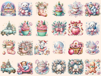 Coquette Christmas Clipart christmas clipart christmas designs christmas digitals - WondersArtist