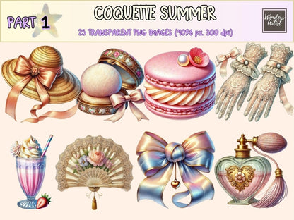 Coquette Summer (P1) Clipart bow clipart - Wonders Artist