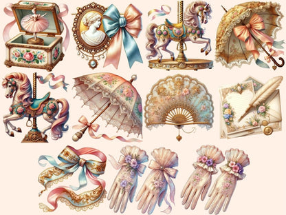 Coquette Summer (P2) Clipart bow clipart - Wonders Artist