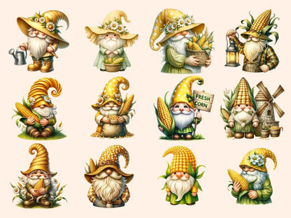 Corn Gnomes Clipart cartoon gnomes - Wonders Artist