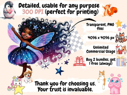Cosmic Fairies Clipart African fairies - Wonders Artist