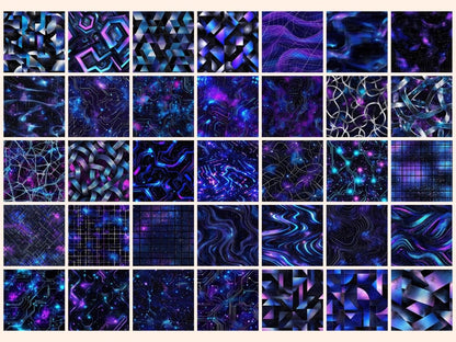 Cosmic Tech Seamless Digital Paper Cosmic Tech - Wonders Artist